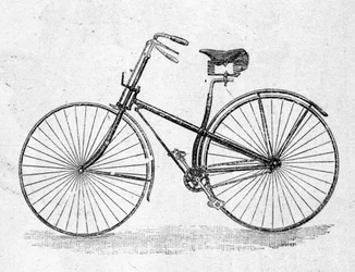 ストレートボディの自転車のモデル。
