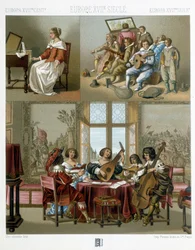 17世紀のヨーロッパの音楽-ラシーネの「Le costume historique」にて