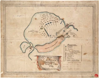 1827年10月21日、ナヴァリーノの戦いの見取り図