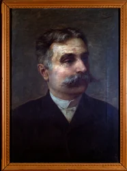 イタリアの作曲家、アレッサンドロ・ブシの肖像（絵画