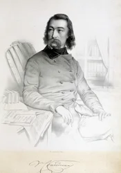 アンファンタン神父として知られるバルテルミー・プロスペル・アンファンタン（1796-1864）、サン・シモニア（聖シモニア）の肖像