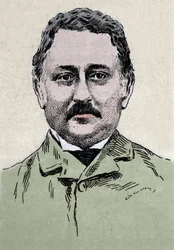 セシル・ジョン・ローズ（1853-1902）イギリスの実業家、植民地管理者の肖像。