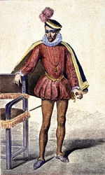 フランス王シャルル9世（1550-1574）の肖像。