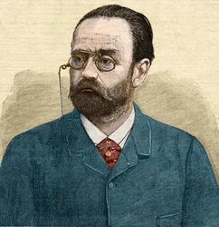 エミール・ゾラ（1840-1902）フランスの作家の肖像。