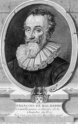 フランスの詩人フランソワ・マルエルブ（1555-1628）の肖像 - エングレービング