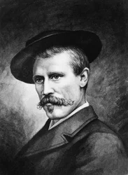 1897年、ノルウェーの探検家、フリードヨフ・ナンセン（1861-1930）の肖像。