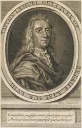 ジョナサン・スウィフト（1667-1745）の肖像 グラヴュール 1726年 コレクション・プライヴェート