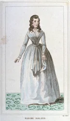 マダム・ローランの肖像 フランスの政治家（1754年～1793年）。