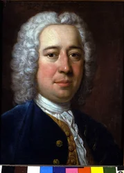 イタリアの作曲家ニコラ・アントニオ・ポルポラ（1686-1768）の肖像。匿名の絵画。ボローニャ、音楽院。