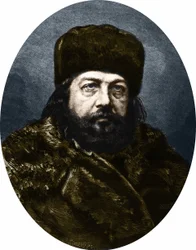 フランスの詩人、小説家、美術評論家であるTheophile Gautier（1811-1872）の肖像。