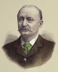 スカウトの創始者であるイギリスの軍人、ロバート・ステファンソン卿・スミス・バーデン・パウエル（1857-1941）の肖像。