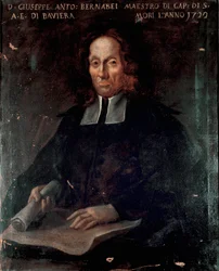 作曲家ジュゼッペ・アントニオ・ベルナベイ（1649-1732）の肖像 無名の絵画。18世紀 ボローニャ、Civico Museo Bibliografico Musicale - 作曲家ジュゼッペ・アントニオ・ベルナベイ(1649-1732)の肖像。無名の絵画 18世紀シヴィコ・ミュゼオ・ビブリオ