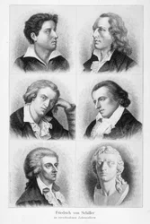 フリードリヒ・フォン・シラー（1759～1805）のポートレート。