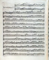 Sei sinfonie a piu strumenti op.5の交響曲第1番のフルートの楽譜です。5 by Francois Joseph Gossec