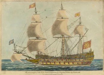 ウィレム・ファン・デ・ヴェルデ長老の原画による「海の君主」（1637年