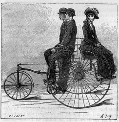 イギリス・ロンドンで開催されたスタンレークラブ展の三輪車