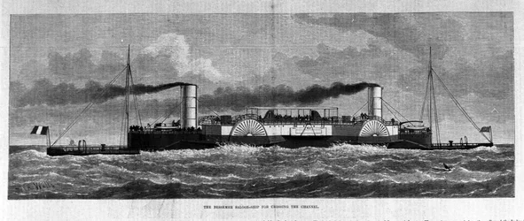 ヘンリー・ベッセマー（1813-1898）が考案した船酔い防止用のボート。
