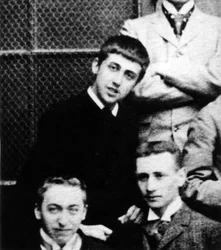 パリの高校のマルセル・プルースト (1871-1922)、c. 1887年