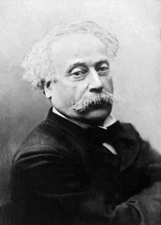 フランスの劇作家・小説家であるアレクサンドル・デュマ・ジュニア（1824-1895）の肖像。