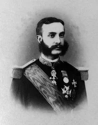 アルフォンソ12世（1857-1885）の肖像。アルフォンソ12世は、ヨーロッパでの長い亡命生活を経て、1874年から1885年までスペイン王に就任しました。