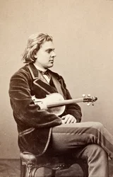 アウグスト・ヴィルヘルムの肖像、1860年代頃（モノクロ写真）