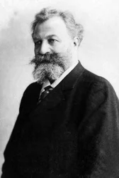 フランスのヴァイオリニスト、指揮者であるエドゥアール・コロンヌ（1838-1910）の肖像。