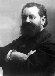 フランスのジャーナリスト、エドゥアール・ドラモン（1844-1917）の肖像。