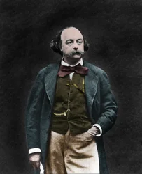 イギリスの作家Gustave Flaubert（1821-1880）の肖像