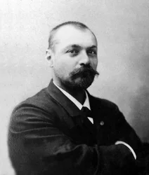 フランスの探検家・東洋人であるガブリエル・ボンヴァロ（1853-1933）の肖像。