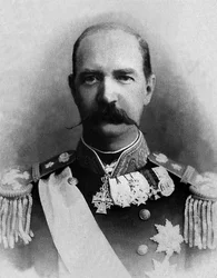 1863年から1913年までギリシャの王であったジョージ1世（1845-1913）の肖像。