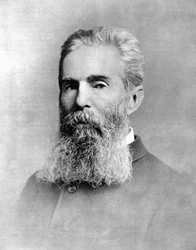 ハーマン・メルヴィル（1819-1891）アメリカの小説家の肖像。