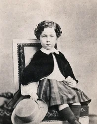 ナポレオン3世の息子、皇太子ユージーン・ルイ・ナポレオン・ボナパルト（1856-1879）の肖像。1860年6月にフォンテーヌブローで撮影された匿名の写真