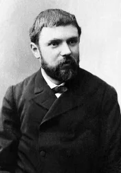フランスの数学者・物理学者であるジュール・アンリ・ポアンカレ（1854-1912）の肖像。