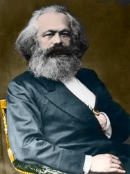 カール・マルクス（1818-1883）の肖像。