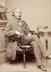 スティーブン・ヘラーの肖像、1860年代頃（モノクロ写真）