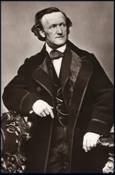 作曲家リヒャルト・ワーグナー(1813-1883)の肖像 - ドイツの作曲家リヒャルト・ワーグナー(1813-1883)の肖像。