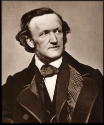 作曲家リヒャルト・ワーグナー(1813-1883)の肖像 - ドイツの作曲家リヒャルト・ワーグナー(1813-1883)の肖像。