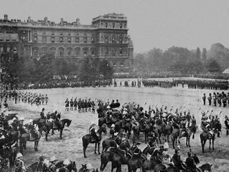 インド陸軍派遣団のレビュー、ホースガードパレード、1897年6月