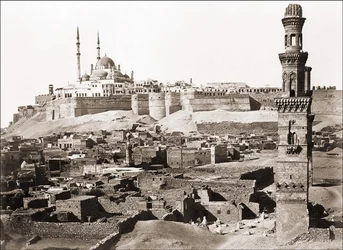 カイロの風景、1870年頃の写真