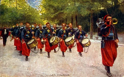 1916年頃の第一次世界大戦のプロパガンダ絵葉書。