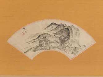 村の半分を覆う長引く雨、カリフォルニア州。 1815-20。