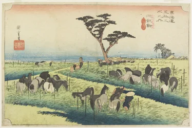 四月の馬フェア、知立_、c。 1833