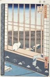 《名所江戸百景》より「浅草田圃酉の町詣」、1857年