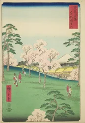 「富嶽三十六景」より 東都飛鳥の丘（東都飛鳥山）