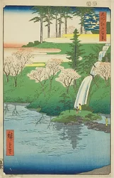 目黒・千代ヶ池（目黒千代ヶ池）"名所江戸百景 "第23景