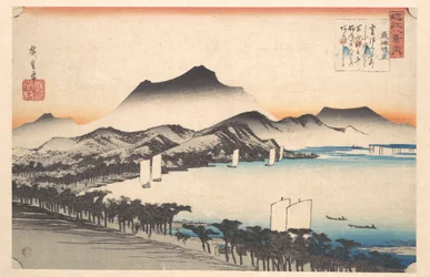 琵琶湖・粟津の晴嵐