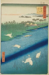 名所江戸百景 第67景「堺の渡し