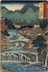 1853年8月、伊豆県修善寺の温泉