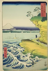 房州保田の海岸 富嶽三十六景 房州保田の海岸