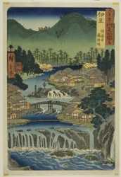 六十余州名所図会』より「伊豆・修善寺湯治場